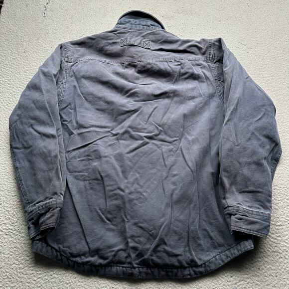 Duluth Fleece Lined Jacket Men Medium Hanger Bender Fire Hose Trim Fit Shirt Jac - Picture 10 of 11